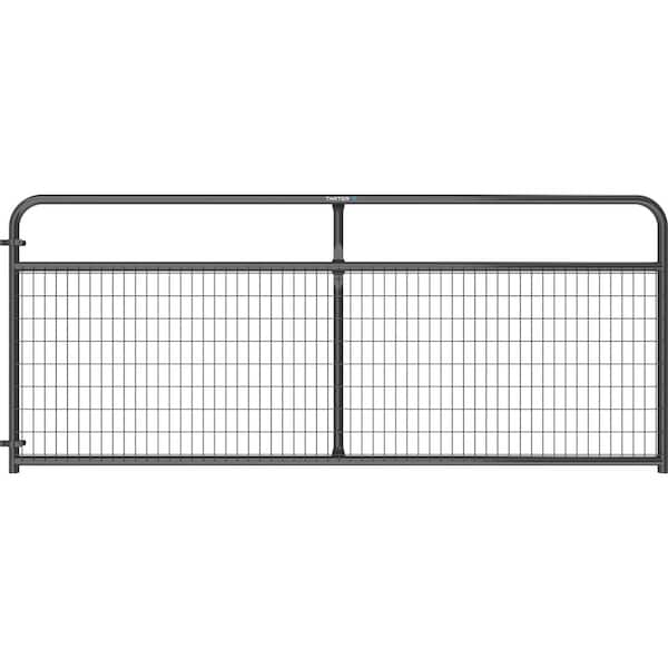 TARTER 50 in. H x 10 ft. W x 1.75 in D Watchman Wire-Fill Steel Gray Horse Fencing Gate