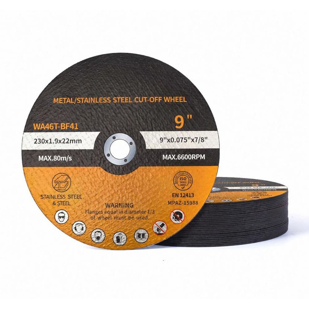 9 Inch Aluminum Oxide Cut Off Wheel with Ultra Thin Flat Design for Metal Stainless Steel Angle Grinder (25 Pack) price history on PriceWatchPro