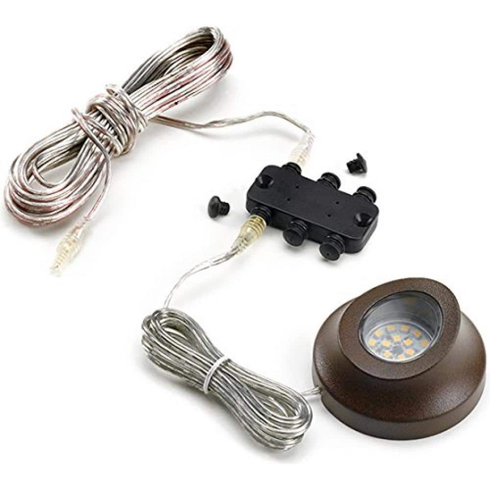 Black 6-Port DC Deck Lighting Splitter Hub (4-Pack)