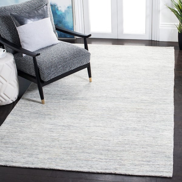 Metro Sage/Ivory 5 ft. x 8 ft. Solid Color Gradient Area Rug