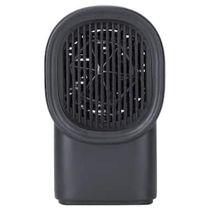 500-Watt Black Portable Electric Heater Personal Small Space Heater Mini Desktop Fan Heater Personal for Home Office