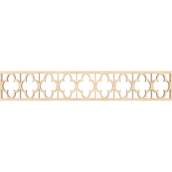 Ekena Millwork Woodall Fretwork 0.375 in. D x 46.625 in. W x 8 in. L Birch Wood Panel Moulding