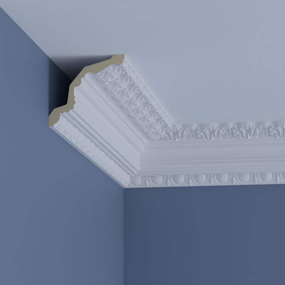 Leia 96" Gray Polyurethane Crown Moulding