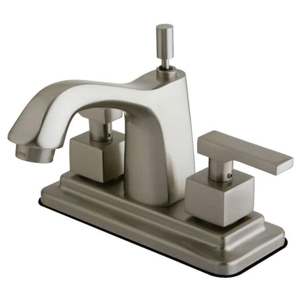 Executive 4 in. Centerset 2-Handle Bathroom Faucet in Brushed Nickel