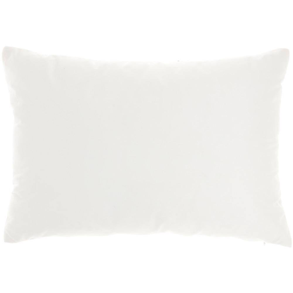 14"x20" Silver Embroidered Poly-Velvet Lumbar Pillow
