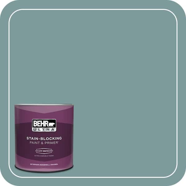 BEHR ULTRA 1 qt. #PMD-35 Blue Agave Extra Durable Eggshell Enamel Interior Paint & Primer