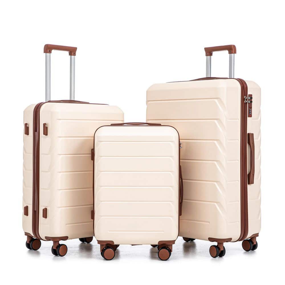 Lavor 3-Piece Beige ABS Hardside Spinner Wheel Luggage Set with Combination Lock price history on PriceWatchPro