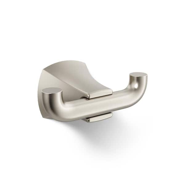 KOHLER Rubicon Single Hook Robe Hook in Vibrant Brushed Nickel