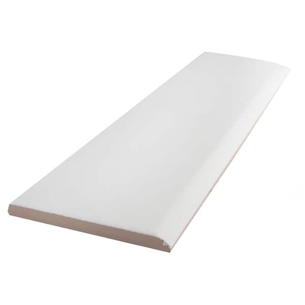 Battiscopa Matte White 3-1/8 in. x 13 in. Matte Ceramic Wall Tile Trim