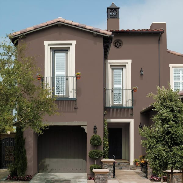 BEHR - 1 gal. #N170-5 Chocolate Heart Flat Interior/Exterior Masonry, Stucco and Brick Paint