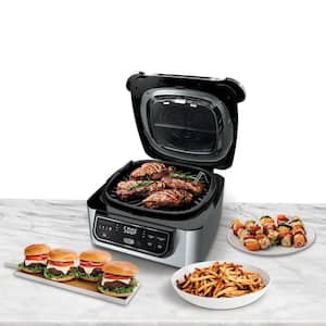Foodi 5-in-1 Indoor Grill with 4 Qt. Air Fryer, Roast, Bake, Dehydrate and Cyclonic Grilling (AG301)