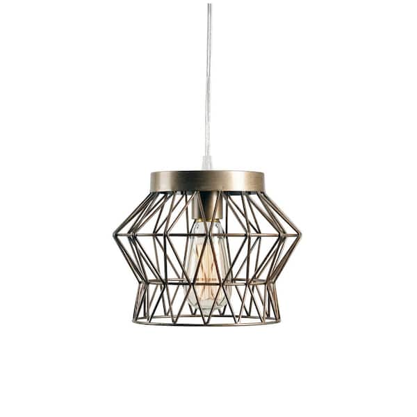 Thaxton 1 Light Silver Swag Pendant, Swag Lamps Home Depot