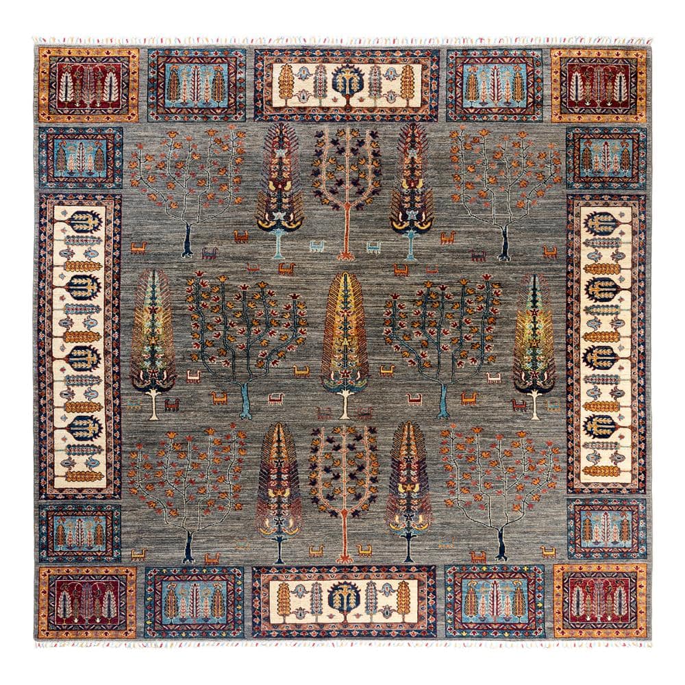 Tribal Brown 8 X 10 Hand Knotted Wool Indoor Area Rug price history on PriceWatchPro