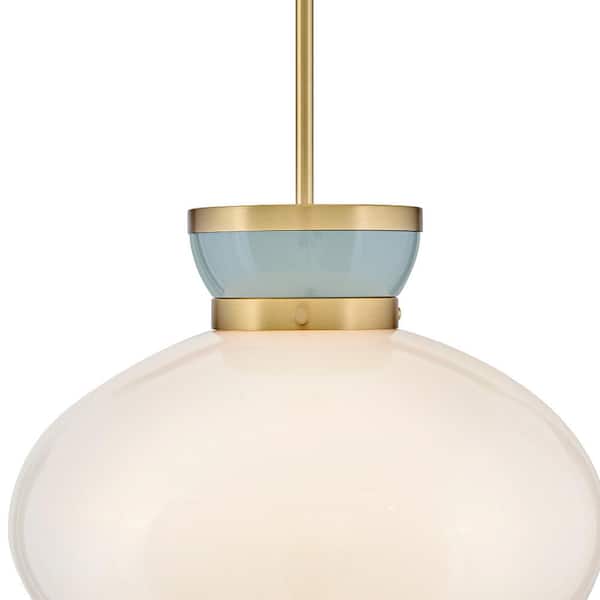 LARK Lucy 1-Light Lacquered Brass Pendant Light 83604LCB-SF - The