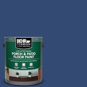 1 gal. #S-H-580 Navy Blue Low-Lustre Enamel Interior/Exterior Porch and Patio Floor Paint