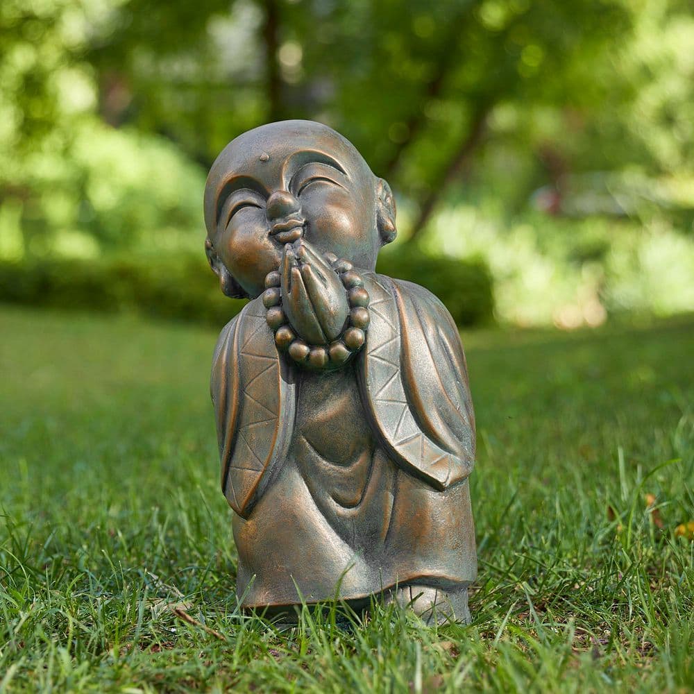 シンギングボウル　約30m  Buddha pada 仏陀御御足デザイン2 glitzhome-garden-statues-