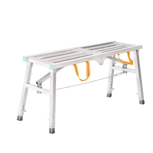 3.25 ft. Steel Portable Work Platform, 400 lbs. Load Capacity, Portable Folding Scaffolding Platform