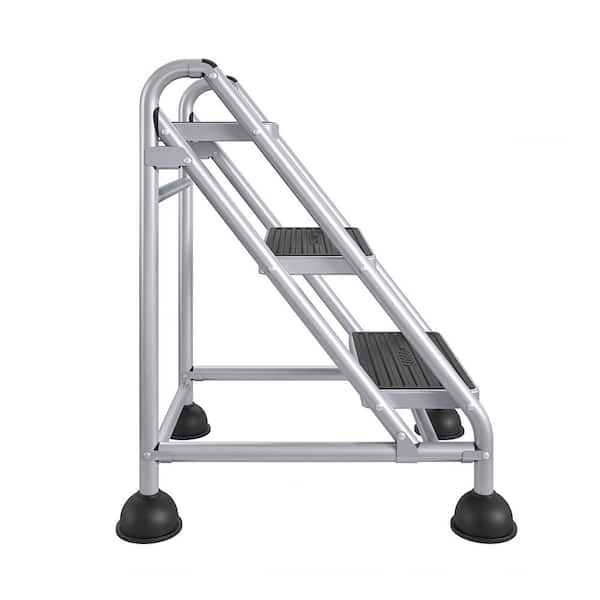 Cosco 3-Step Commercial Rolling Step Ladder (Grey) 11834GGB1 - The ...