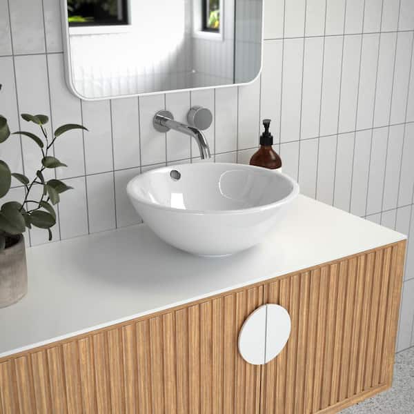 Small Bathroom Vanity,Narrow Bathroom Vanity With Sink Combo,Bath Rv  Cabinet White Ceramic Rectangular Vessel Sink For Small Space,Utility  Washing
