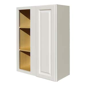 Newport Assembled 27x36x12 in. 1-Door Wall Blind Corner Cabinet with 2-Shelves in Classic White