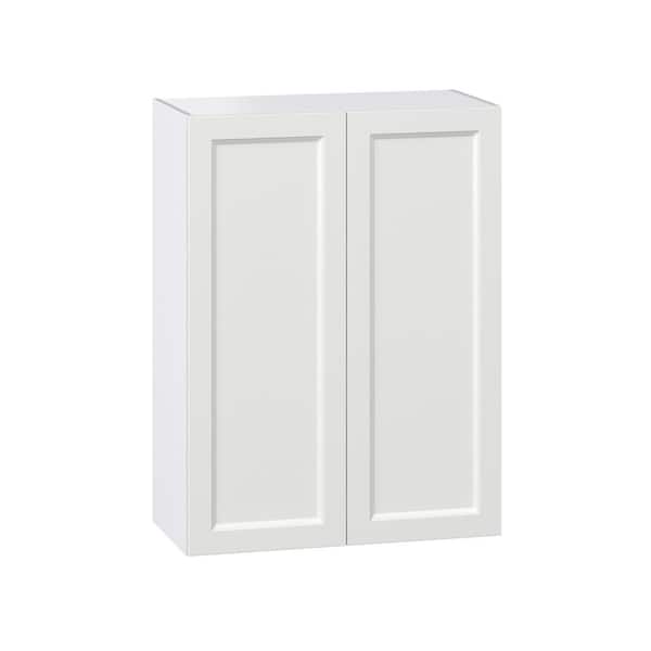 Laramie 30 in. W x 14 in. D x 40 in. H Assembled Wall Kitchen Cabinet in Painted Bright White