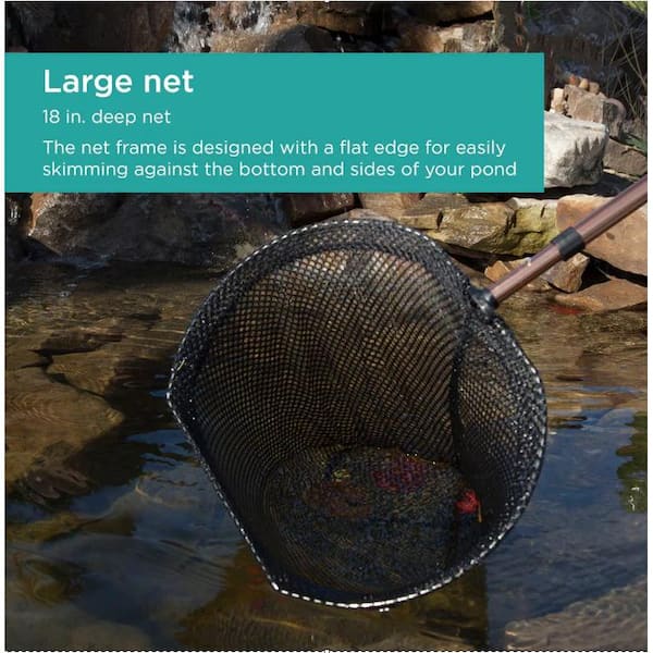 Retractable Fish Net Aquarium Cleaning Tool Stainless Steel Long