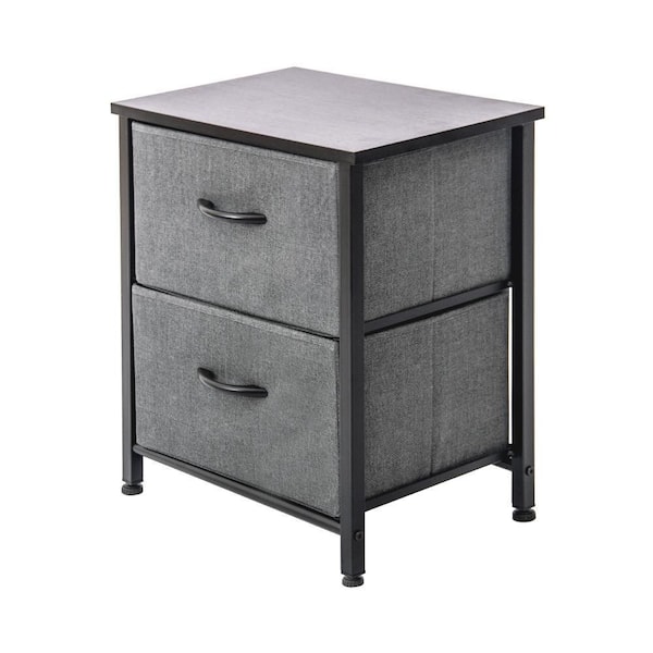 Plastic Drawers Night Stand End Table Dresser Storage Cabinet with