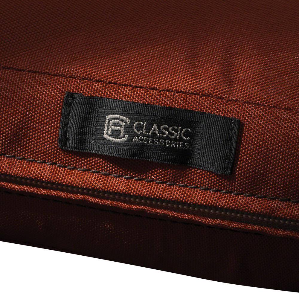 Spice Polyester Water-Resistant Patio Bench Cushion Cover