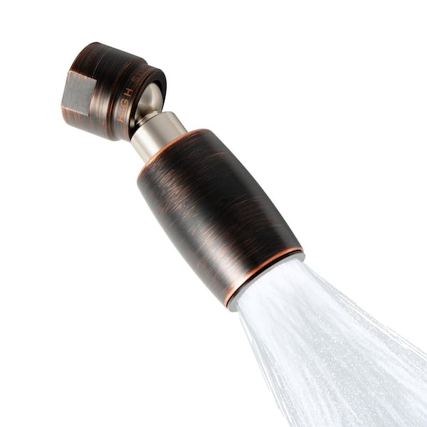 High Sierra Showerheads 1-Spray 1 in. Single Wall Mount Waterfall Fixed Rain Shower Head in Oil Rubbed Bronze