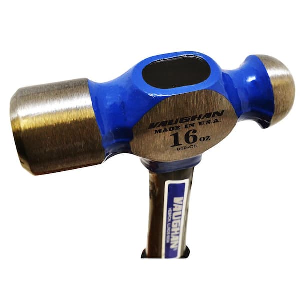 Vaughan 16 oz. Steel Ball Pein Hammer with 13 in. Fiberglass