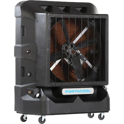 PORTACOOL Cyclone 130 3000 CFM 2-Speed Portable Evaporative Cooler for ...