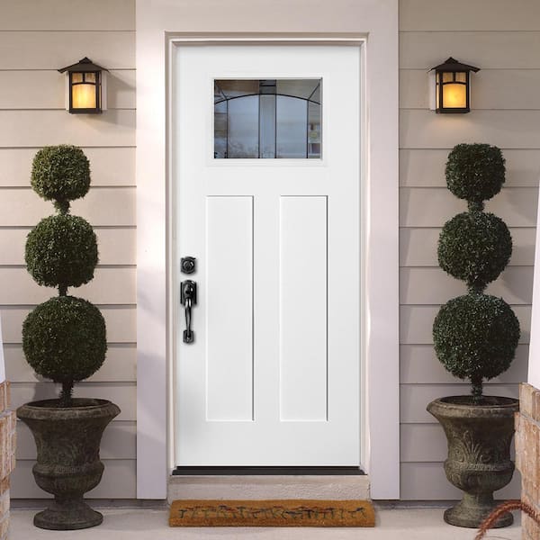 Masonite 36 in. x 80 in. Golden Gate Craftsman Left Hand Inswing