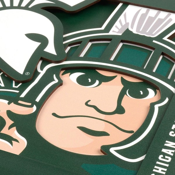 NCAA Michigan State Spartans 3D Logo Series Wall Art - 12x12
