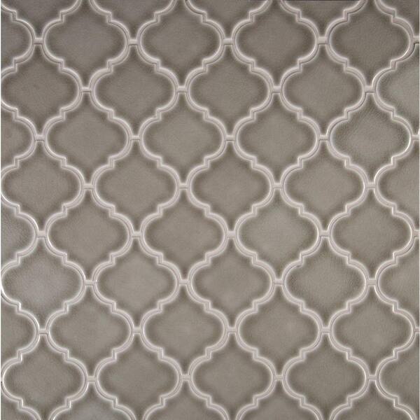 dove grey arabesque tile