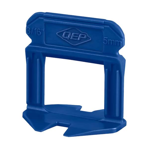 QEP LASH XL Blue 3/16 in. W Plastic Clip Tile Leveling System (2,000-Pack)
