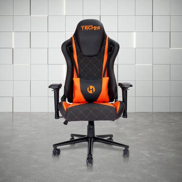 Techni Sport TS-84 Ergonomic High Back Racer Style PC Gaming Chair, Orange