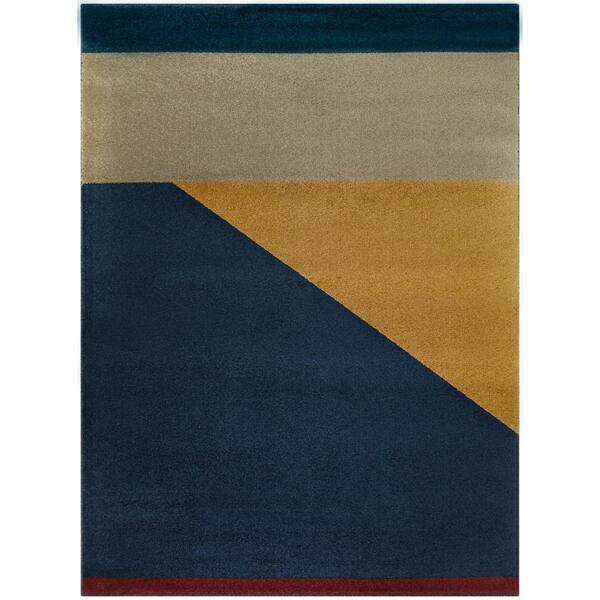 BALTA Ripley Grey 8 ft. x 10 ft. Modern Color Block Area Rug