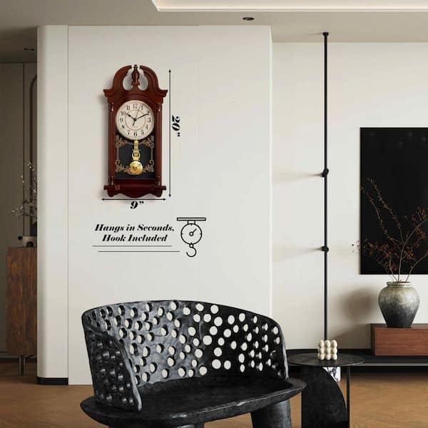 CLOCKSWISE Clockwise 20 in. Vintage-Inspired Plastic Grandfather