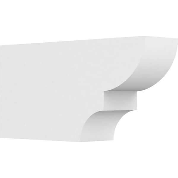 Ekena Millwork 5 in. x 10 in. x 20 in. Ridgewood PVC Rafter Tail Brace