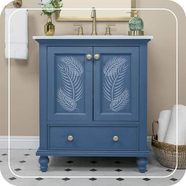 BEHR 1 qt. #M520-7 Admiral Blue Interior Chalk Finish Paint 713004