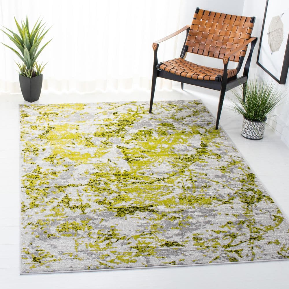 Skyler 5 ft. x 8 ft. Gray/Green Marble Overdyed Area Rug price history on PriceWatchPro