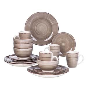Series Bella Dinnerware 16-Pieces Creme-I Porcelain Crockery in Vintage Look (Service Set for 4)