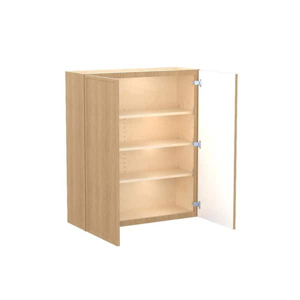Franklin 36 in. W x 12 in. D x 42 in. H Assembled Plywood Wall Kitchen Cabinet in Vanguard Oak with Soft Close