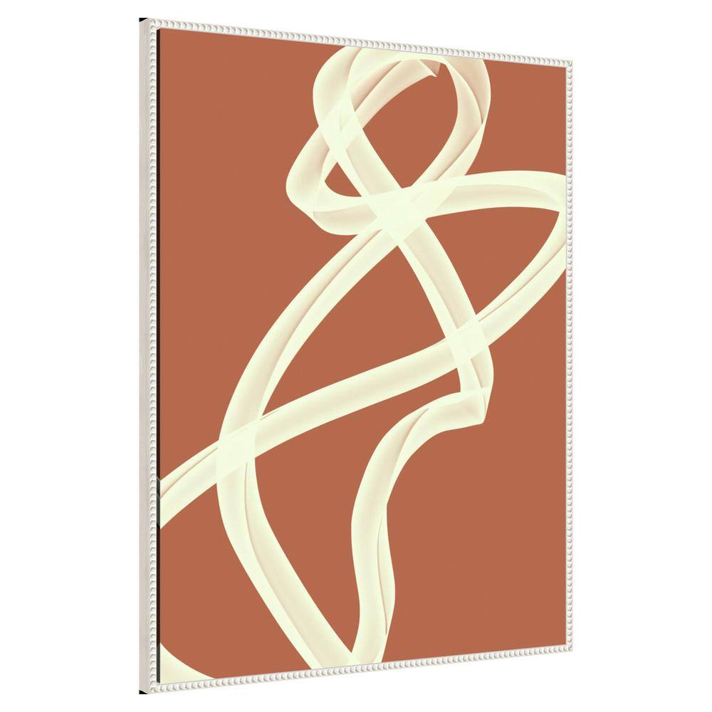Modern Abstract Beaded Framed Canvas Wall Art, 32 x 42