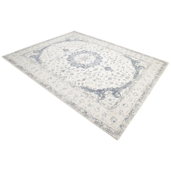 Leena Transitional Ivory 8 ft. x 10 ft. Hand Loomed Area Rug