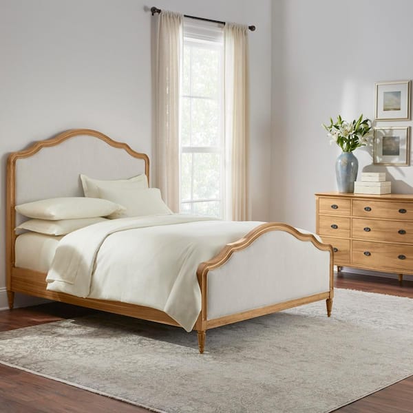 Home Decorators Collection Ashdale Patina Wood King Bed (79.50 in. W x 60 in. H)