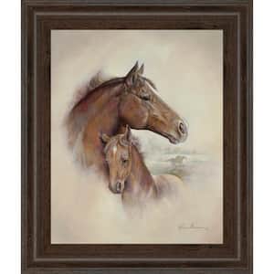 22 in. x 26 in. "Race Horse II" by Ruane Manning Framed Printed Wall Art