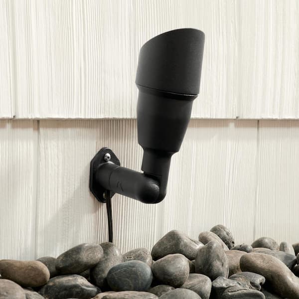 Textured Black Outdoor Landscape Surface Mount Bracket (1-Pack)