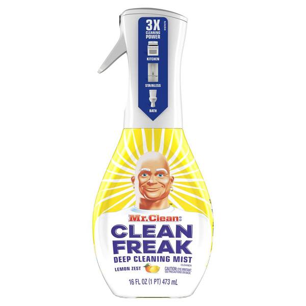 Mr. Clean Clean Freak 16 oz. Lemon Zest Scent Deep Cleaning Mist Multi-Surface Spray Starter Kit (2-Pack)