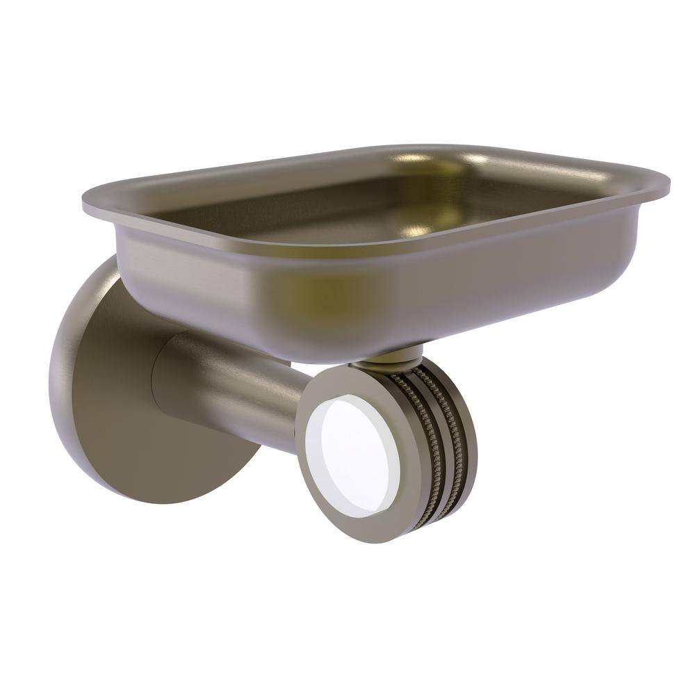 Clearview Wall Mounted Soap Dish Holder with Dotted Accents in Antique Brass price history on PriceWatchPro